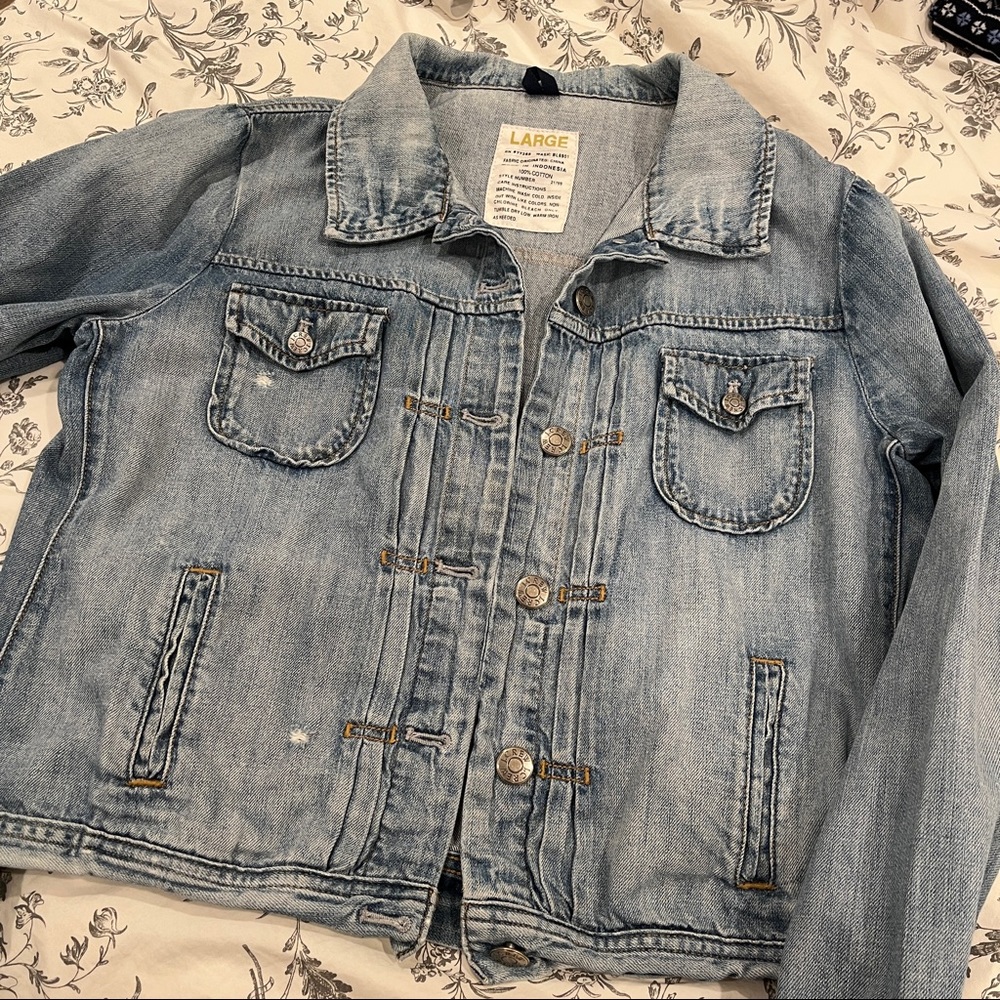 J. Crew Denim Jacket Size L